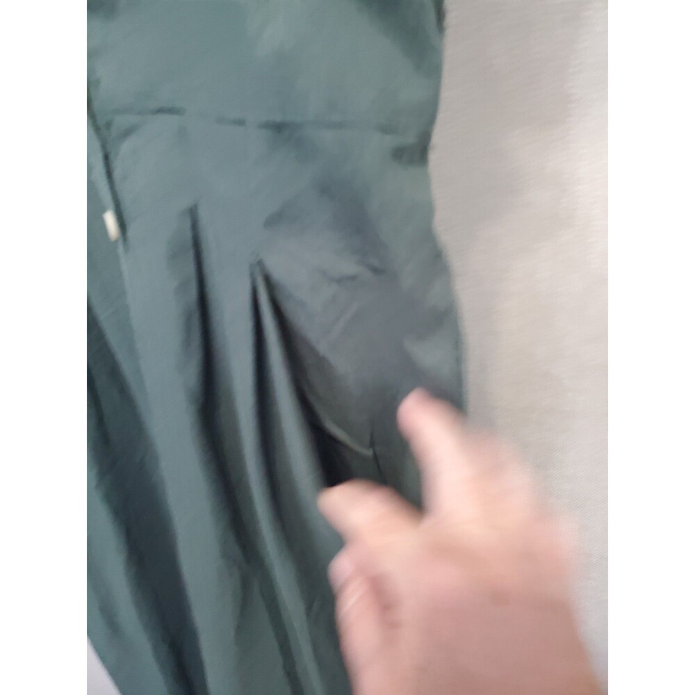 Baltic Born Cotton/Linen Green Short Sleeve Button-Up Jumpsuit Size XL Pockets - Picture 4 of 8